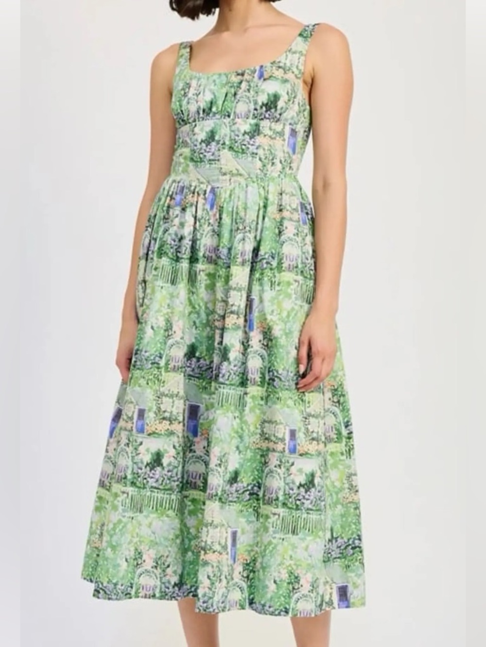 En Saison Molly Corset Garden Midi Dress